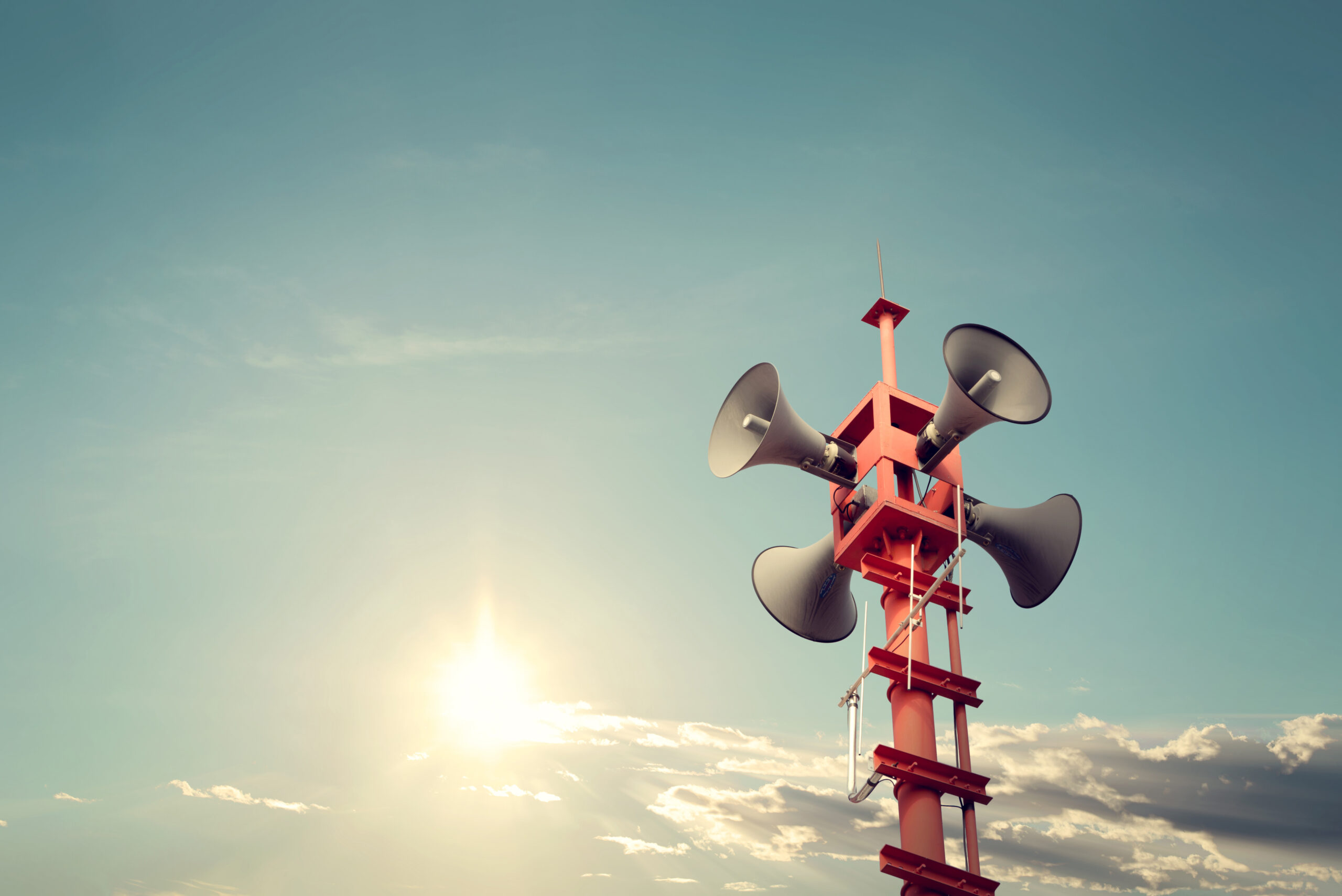 Horn,Speaker,For,Public,Relations,Sign,Symbol,,Vintage,Color,-